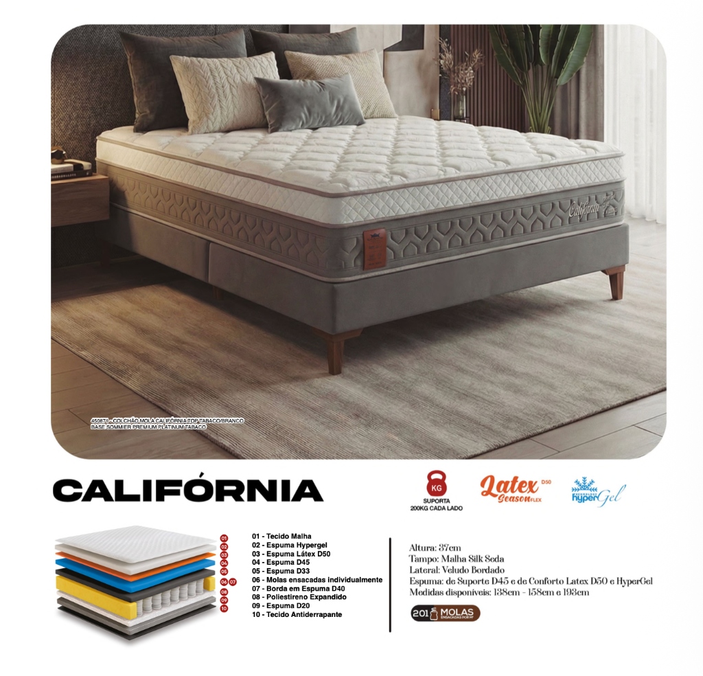 Colchão Califórnia Hellen